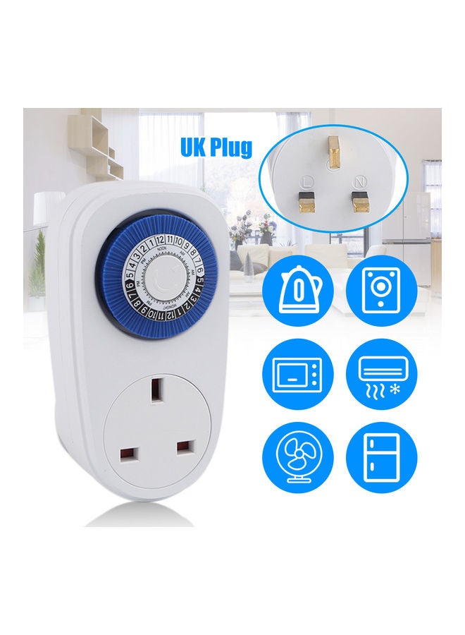 Generic - Plug-In Timer Switch White/Blue/Black - Image 1