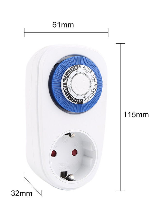 Generic - Plug-In Timer Switch White/Blue/Black - Image 1