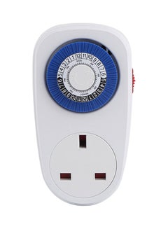 Plug-In Timer Switch White/Blue/Black