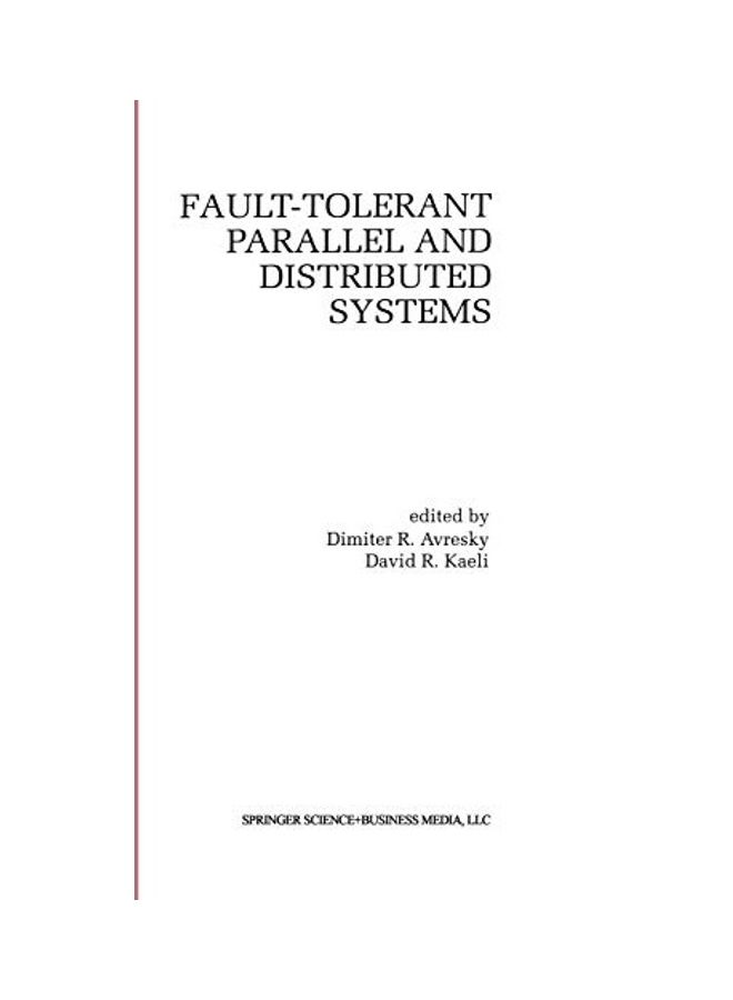 Fault Tolerant Parallel And Distributed Systems paperback english