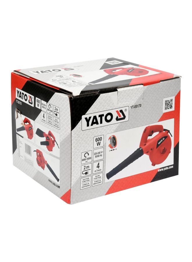 منفاخ بقدرة 600 وات طراز YT-85170 متعدد الألوان 15x5x10سم