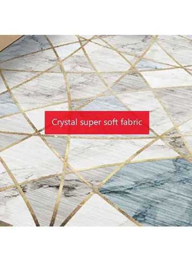 fashionhome Geometric Pattern Living Room Carpet Nylon Multicolour 120x160cm - Image 3