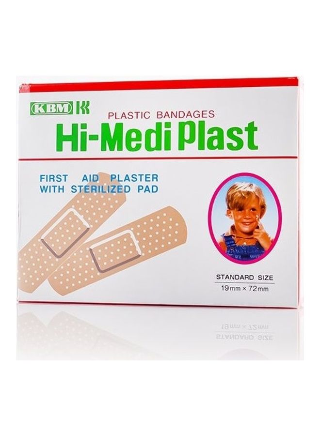 KBM 100-Piece First Aid Plaster With Sterilized Pad