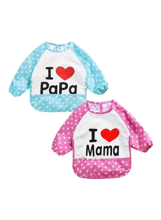 ZENHOME 2-Piece Waterproof Full Sleeved Baby Bibs - Image 3