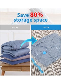 Generic 6-Piece Vacuum Storage Bag With Suction Pump Multicolour 80x60cm  - Image 2