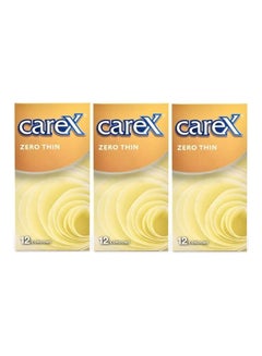 careX 36-Piece Zero Thin Condoms Pack of 3  - Image 1