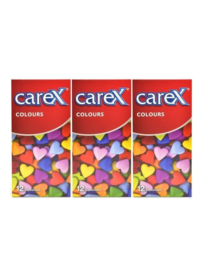 careX Pack Of 3 Colours Condoms - Image 1