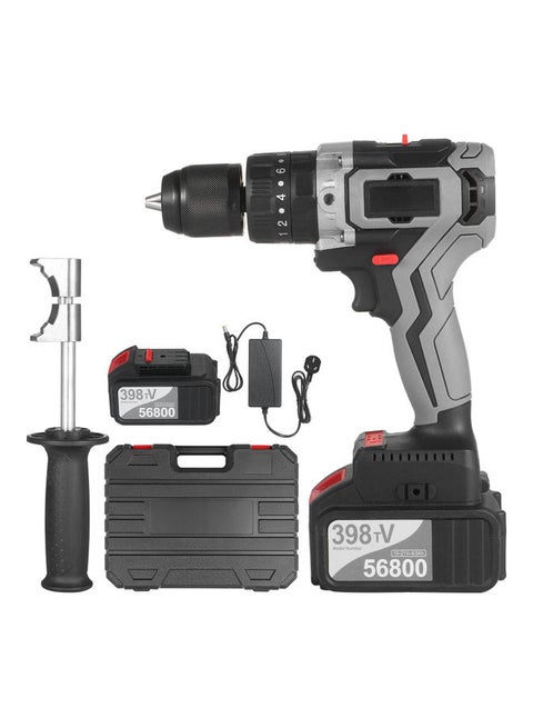 Cordless 4.0A Variable Speed Drill With Plastic Tool Box Multicolour
