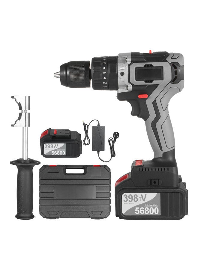 Cordless 4.0A Variable Speed Drill With Plastic Tool Box Multicolour  - Image 1