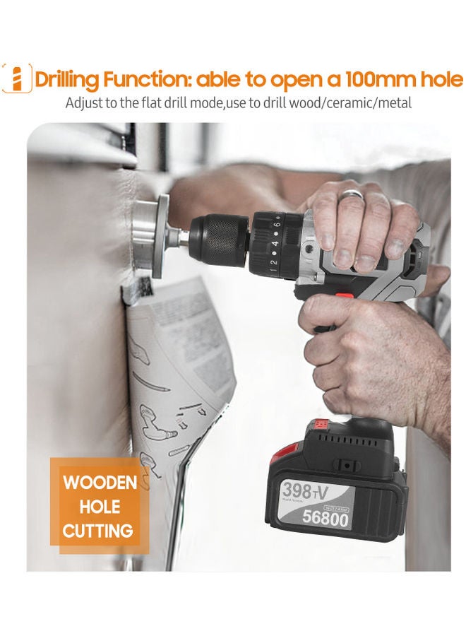 Cordless 4.0A Variable Speed Drill With Plastic Tool Box Multicolour  - Image 4