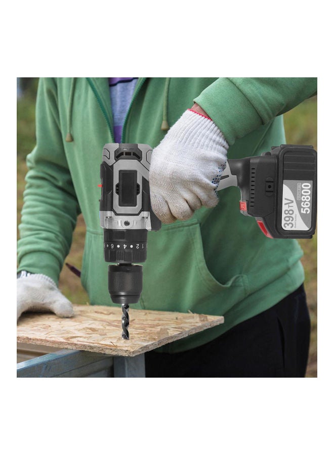 Cordless 4.0A Variable Speed Drill With Plastic Tool Box Multicolour  - Image 2