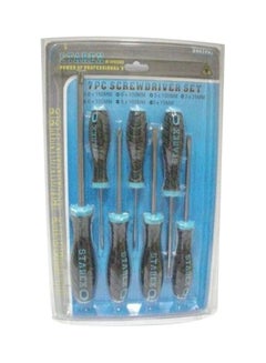 Stanley Multifunction Screwdriver Set Black/Silver/Blue Large 6x150 mm, Medium 6x100mm, Smalle 5x100 mmm, Smallest 3x75 mm. 3x75 