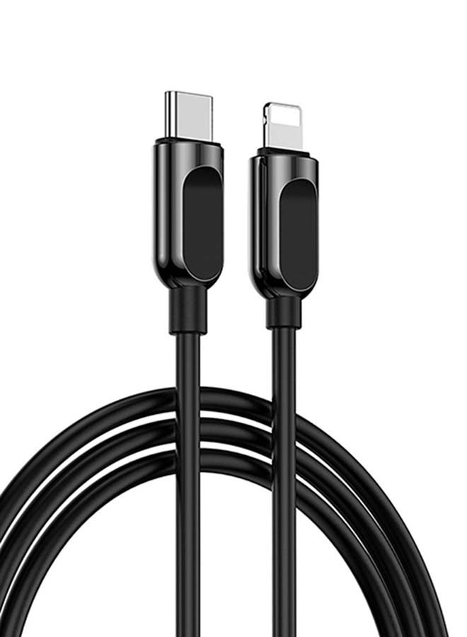 JOYROOM 45W Mini 2-Port Ring-Pull Fast Smart Car Charger With Type-C To Lighting PD Charging 1m Cable Blue/Black - Image 2