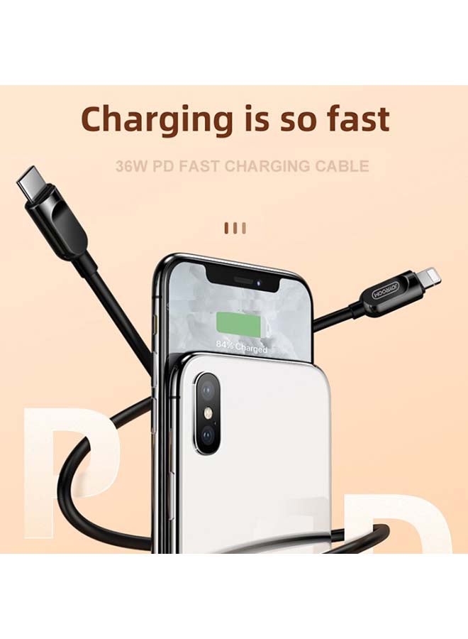 JOYROOM 45W Mini 2-Port Ring-Pull Fast Smart Car Charger With Type-C To Lighting PD Charging 1m Cable Blue/Black - Image 3