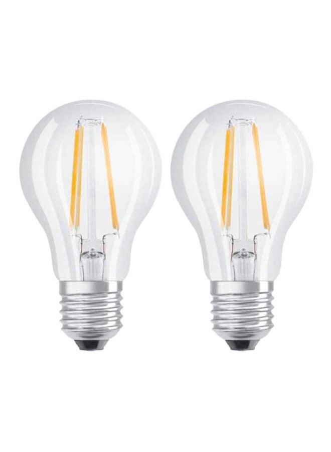 Osram Pack of 2 Parathom Retrofit Filament Classic A 60 7 W/827 E27 LED Lamps Warm White  - Image 1
