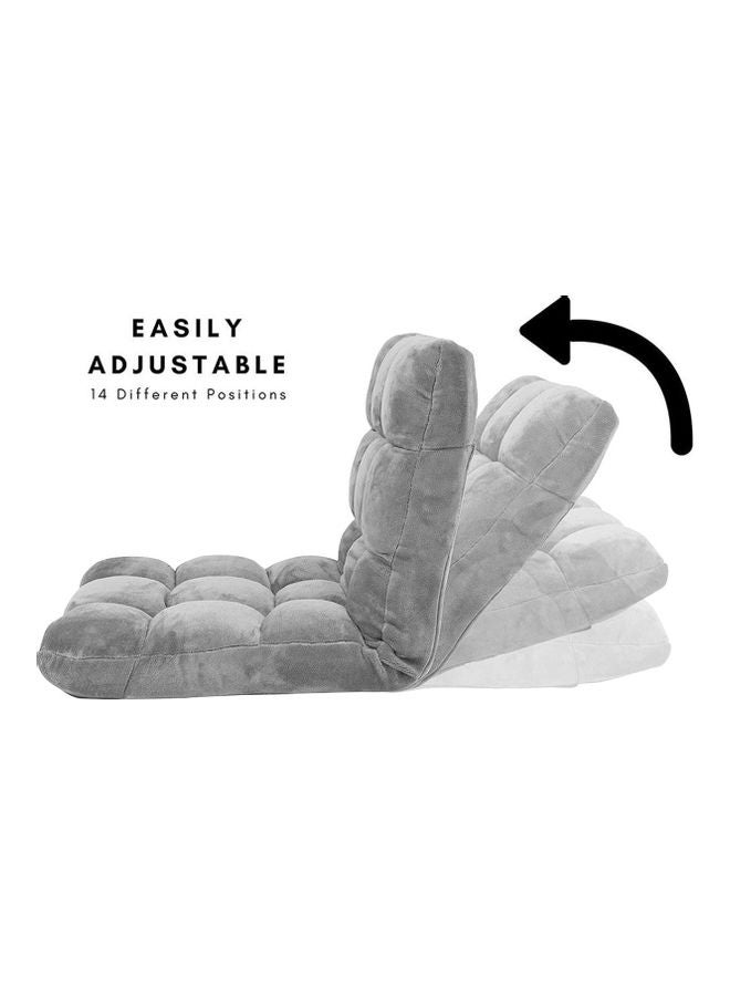 A TO Z Floor Chair Foldable Lounger Grey  - Image 3