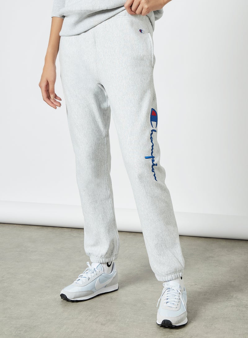 Champion - Script Logo Reverse Weave Joggers Grey - Image 1