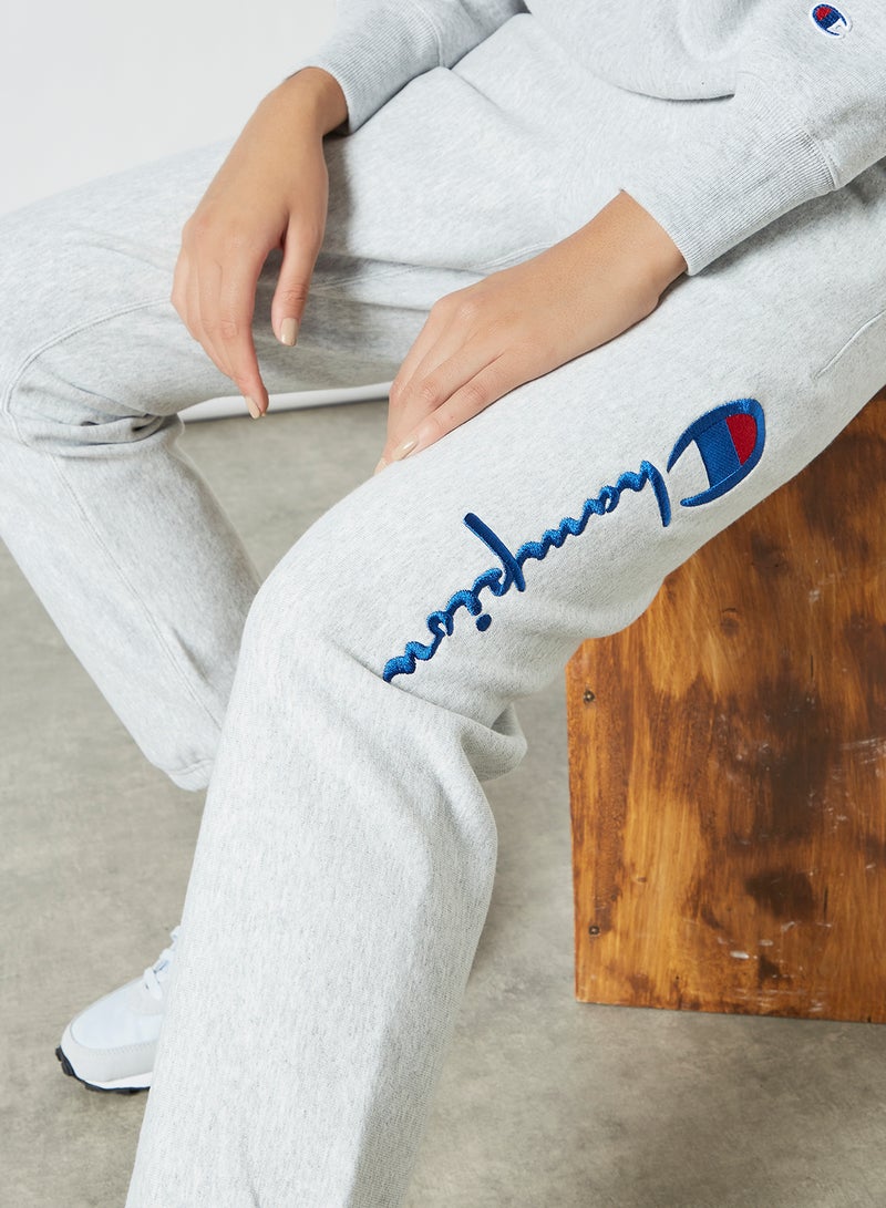Champion - Script Logo Reverse Weave Joggers Grey - Image 1