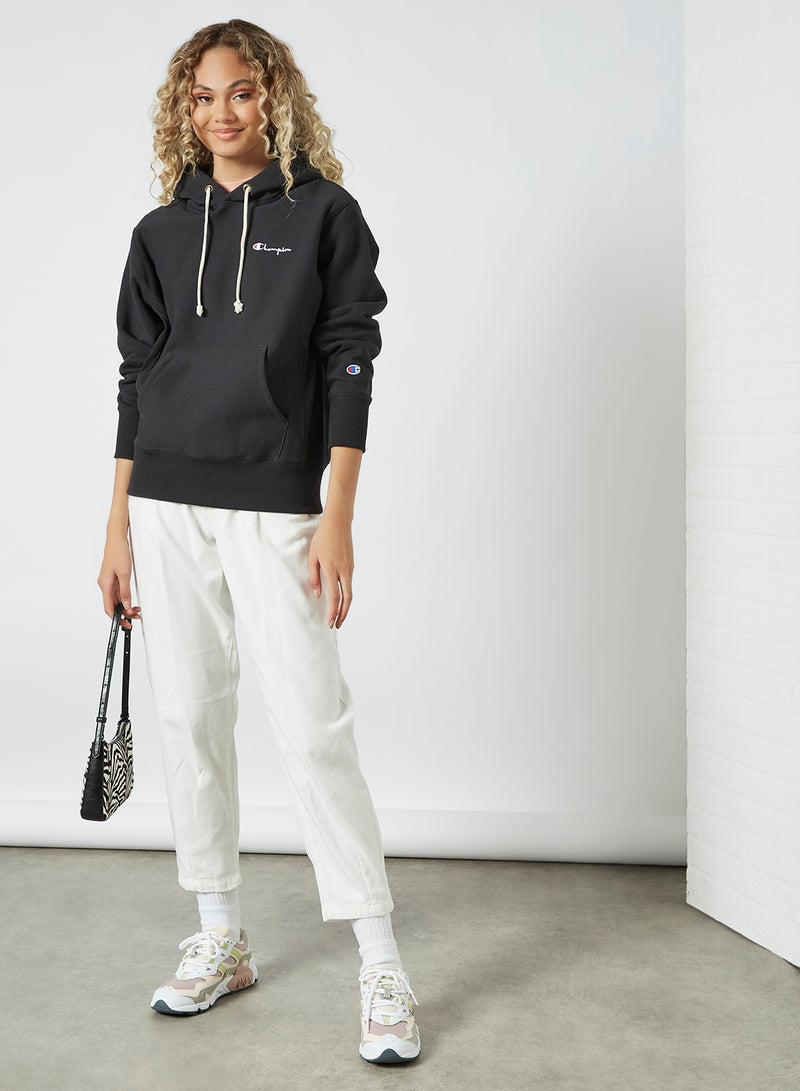 Champion Logo Hoodie Black  - Image 2