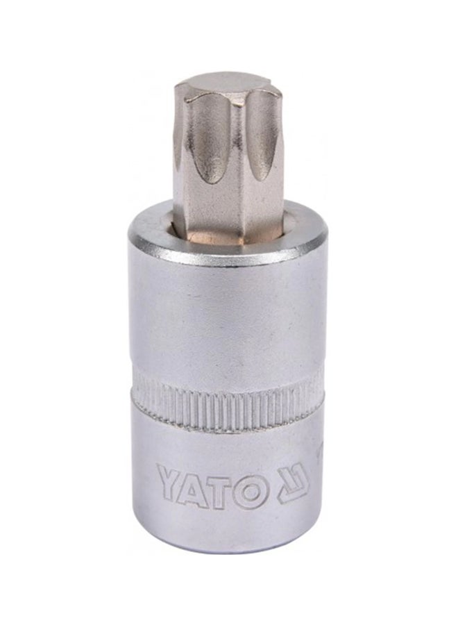 Yato Socket Bit 1/2-Inch Torx T60 L=50mm YT-04318 Silver 50mm - Image 2