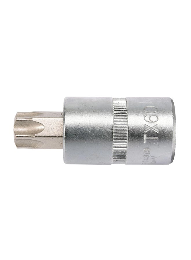 Yato Socket Bit 1/2-Inch Torx T60 L=50mm YT-04318 Silver 50mm - Image 3