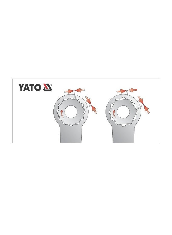 Yato Bi-Hexagonal Ring Spanner YT-0383 Silver - Image 3