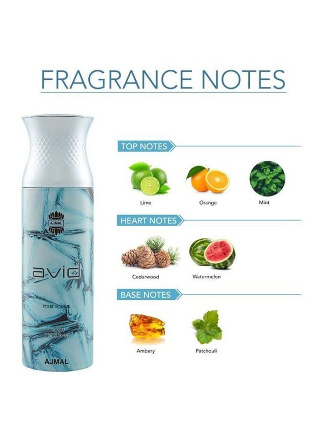 Ajmal Avid Body Spray 200ml  - Image 2
