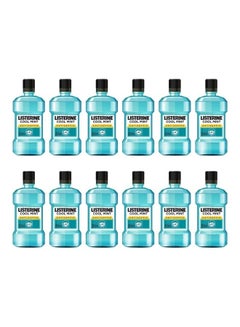 Pack Of 12 Cool Mint Antiseptic Mouthwash Sky Blue 250ml - v1622626777/N47939669A_1