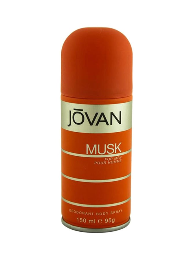 JOVAN Musk Deodorant Orange/Gold 150ml - Image 1