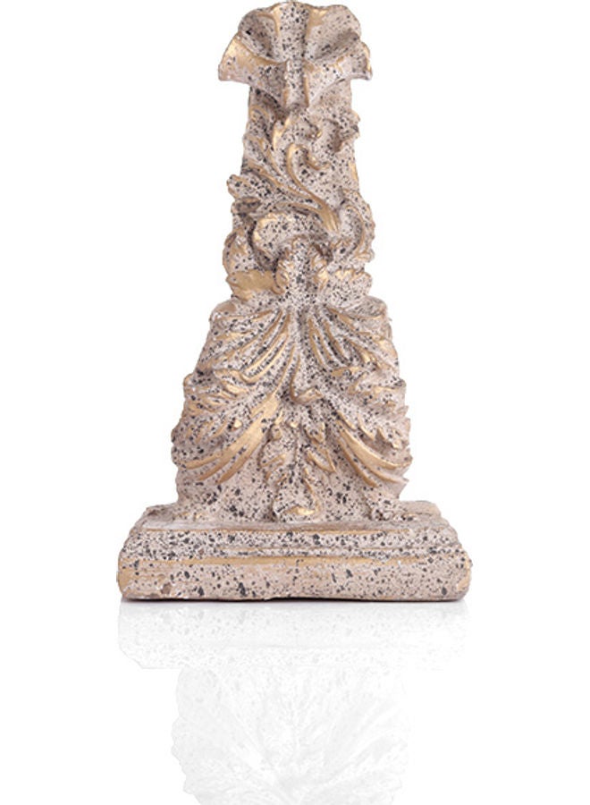 زهر منحوتة جذابة من الجص بني