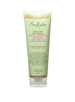 Raw Shea And Cupuacu Frizz Defense Gel Cream Green/White 249ml
