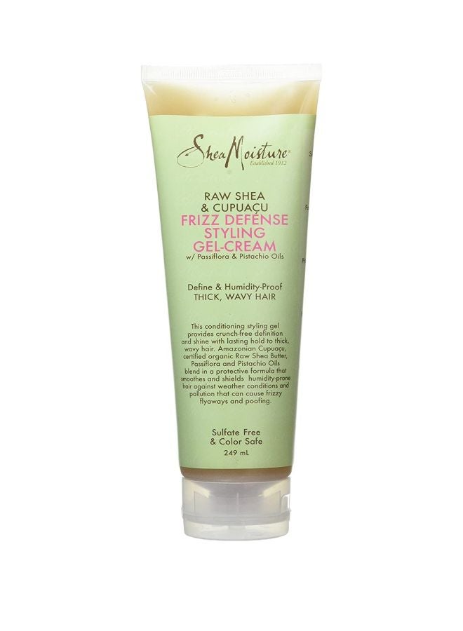SheaMoisture - Raw Shea And Cupuacu Frizz Defense Gel Cream Green/White 249ml - Image 1