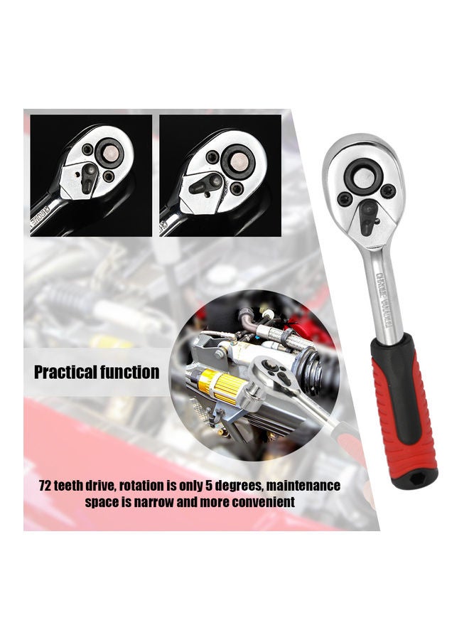Generic 46-Piece Multifunctional Professional Steel Socket Wrench Tool Set Silver  - Image 4