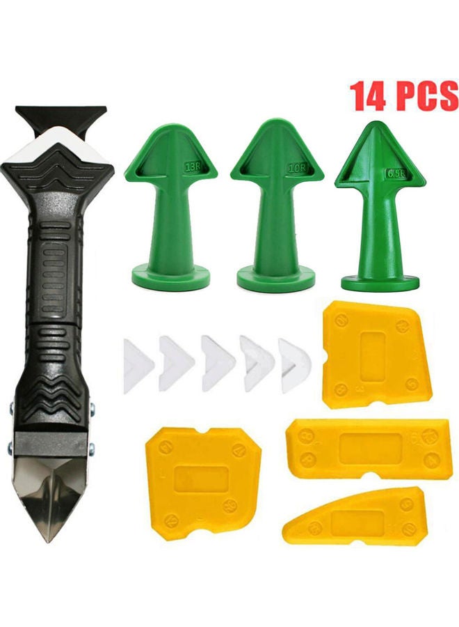 KKmoon 14-Piece Caulk Remover Tools Kit Multicolour - Image 2