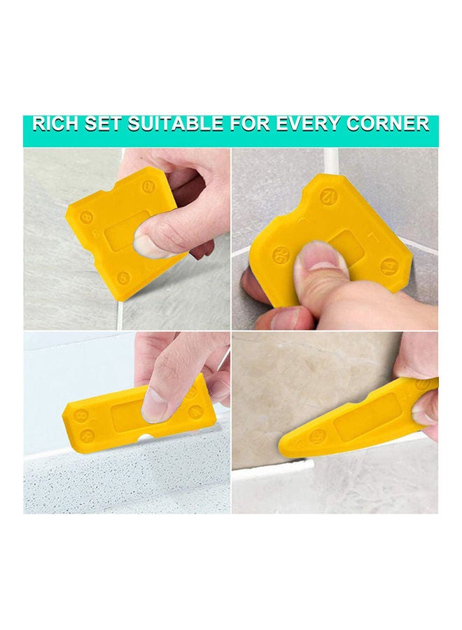 KKmoon 14-Piece Caulk Remover Tools Kit Multicolour - Image 5