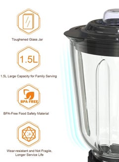 Blender And Smoothie Maker 1.5 L 700 W H32410AE-KM Silver/Black/Clear - v1622632038/N46881860A_8