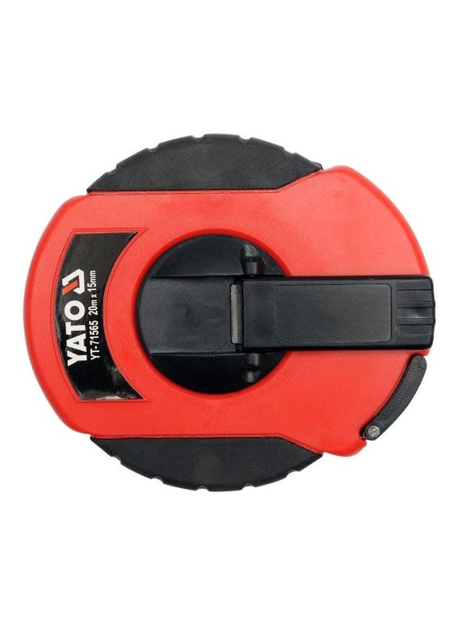 Yato Measuring Tape Fibre Glass Blade 20Mx13mm ABS case Hanger Card YT-71565 Orange/Black  - Image 1