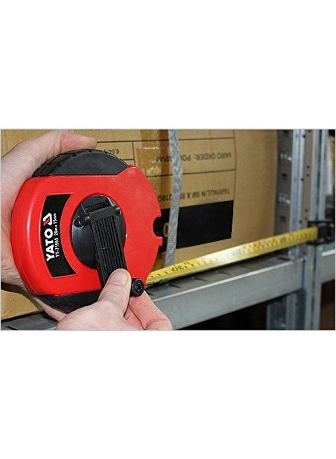 Yato Measuring Tape Fibre Glass Blade 20Mx13mm ABS case Hanger Card YT-71565 Orange/Black  - Image 5