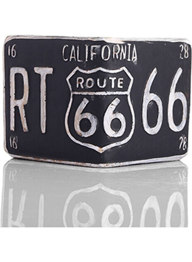 زهر أصيص زهور جميل مربع الشكل أسود/ أبيض 12x30x30سم