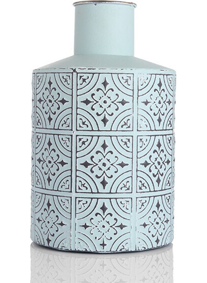 زهر مزهرية دائرية جميلة متعدد الألوان 34.5x9سم