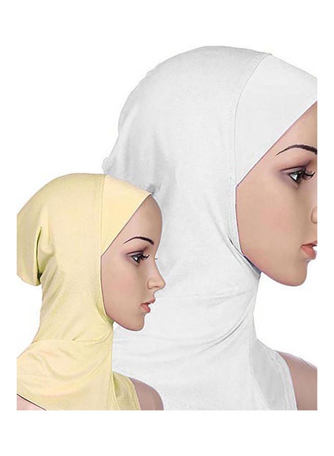 Generic - Full Cover Inner Hijab Cap White - Image 1