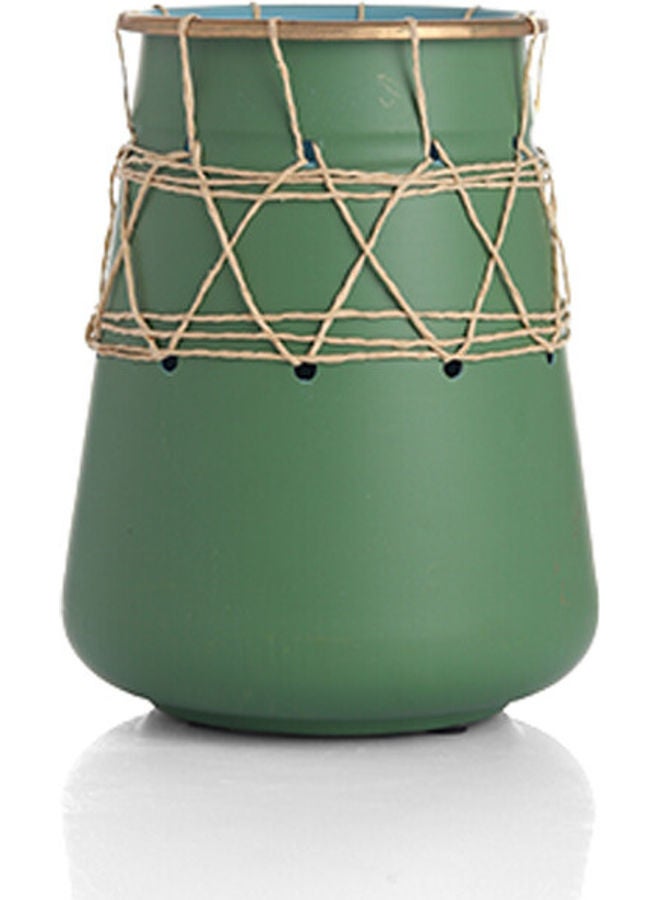 زهر مزهرية دائرية جذابة متعدد الألوان 17x10سم