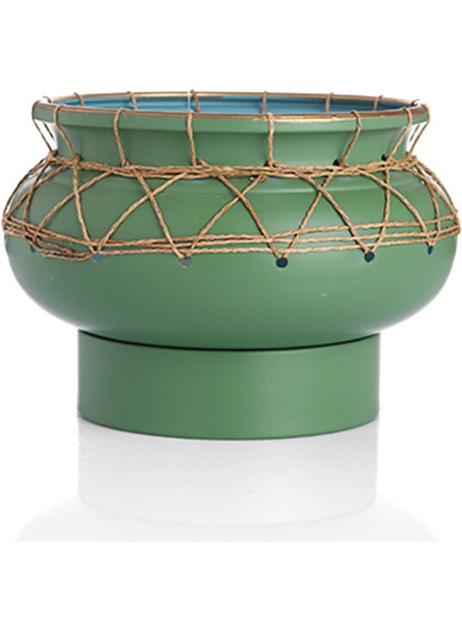 زهر مزهرية جذابة بتصميم عريض متعدد الألوان 15.5x19سم