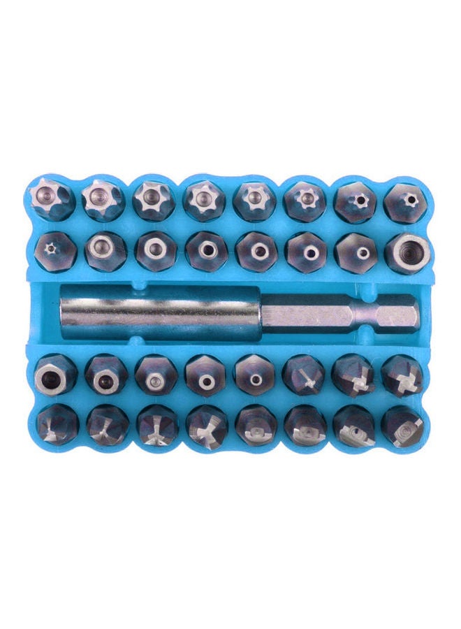 Generic - 33-Piece Torx Hex Star Bit Set Blue - Image 1