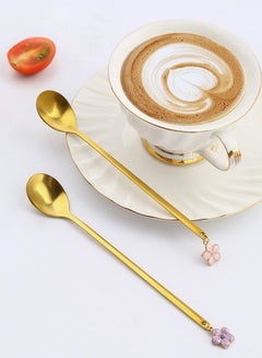 Sunhome 6-Piece Stainless Steel Coffee Spoon Set Gold 18x18x2.5cm  - Image 4