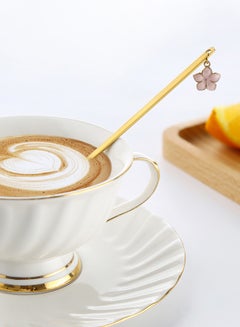Sunhome 6-Piece Stainless Steel Coffee Spoon Set Gold 18x18x2.5cm  - Image 5