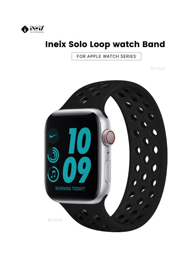 INEIX Replacement Strap Band for Apple Watch 42/44 mm Black - Image 1