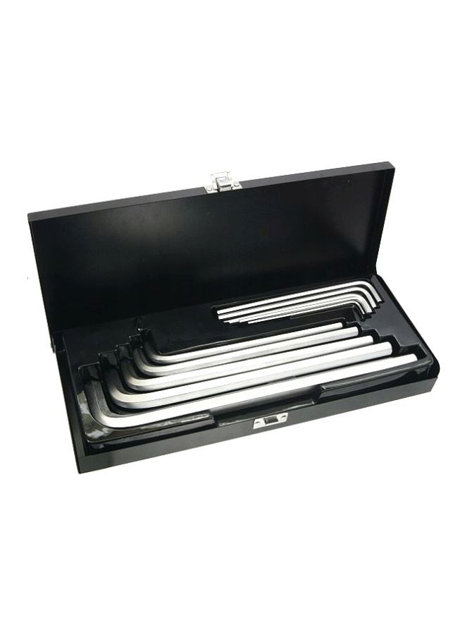 ياتو طقم مفاتيح سداسية مقاس من 3 إلى 17 مم من 10 قطع، طراز CrvYT-0519 فضي - Image 2