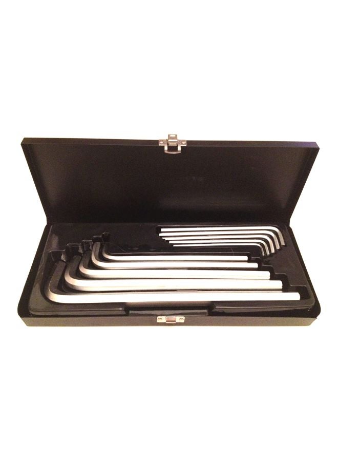 ياتو طقم مفاتيح سداسية مقاس من 3 إلى 17 مم من 10 قطع، طراز CrvYT-0519 فضي - Image 4