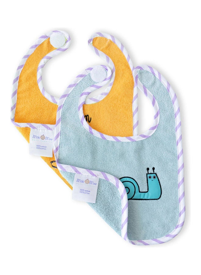 Milk & Moo - 2-Piece Tombish Cat And Sangaloz Baby Muslin Bibs - Image 1